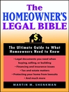 The Homeowners' Legal Bible
